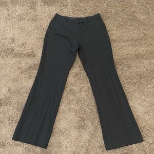 Anne Klein Black Wide-Leg Suit Pants Size 12 Stretch